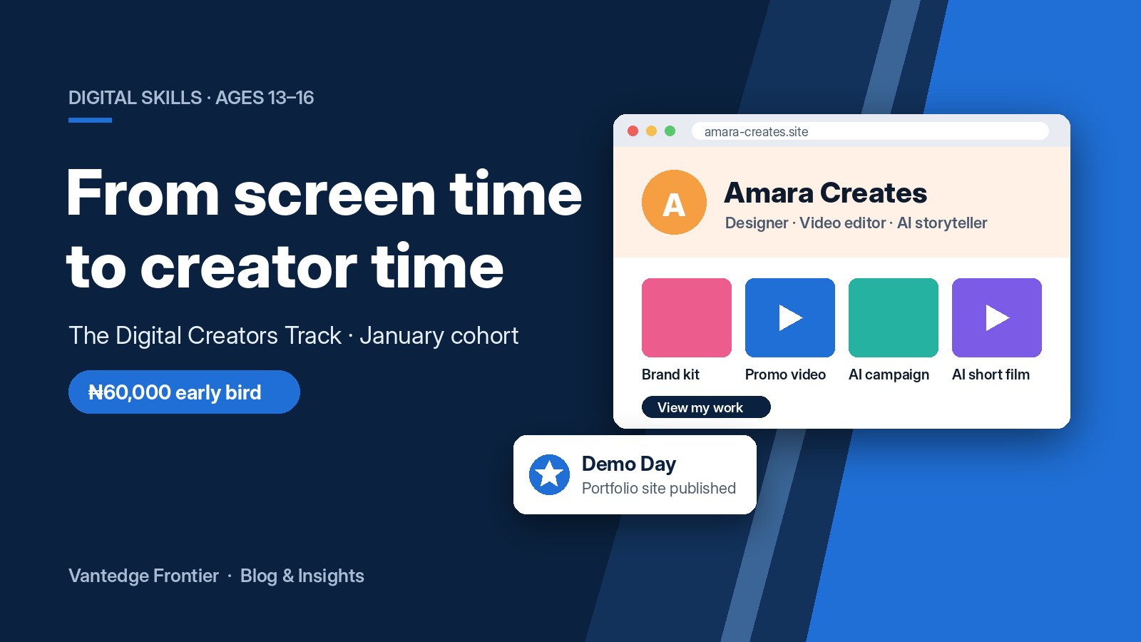From Screen Time to Creator Time: Join Our January Digital Creators Cohort